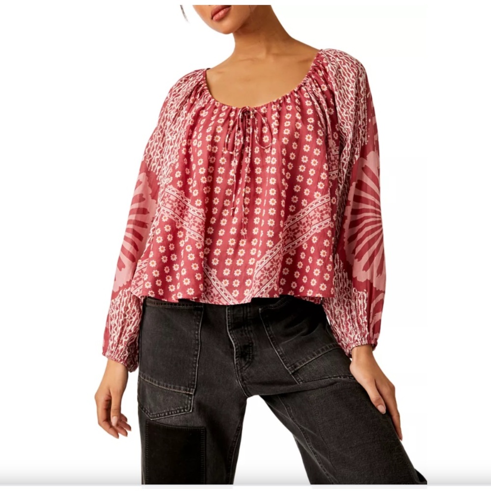 Free People Elena Patterned Blouse